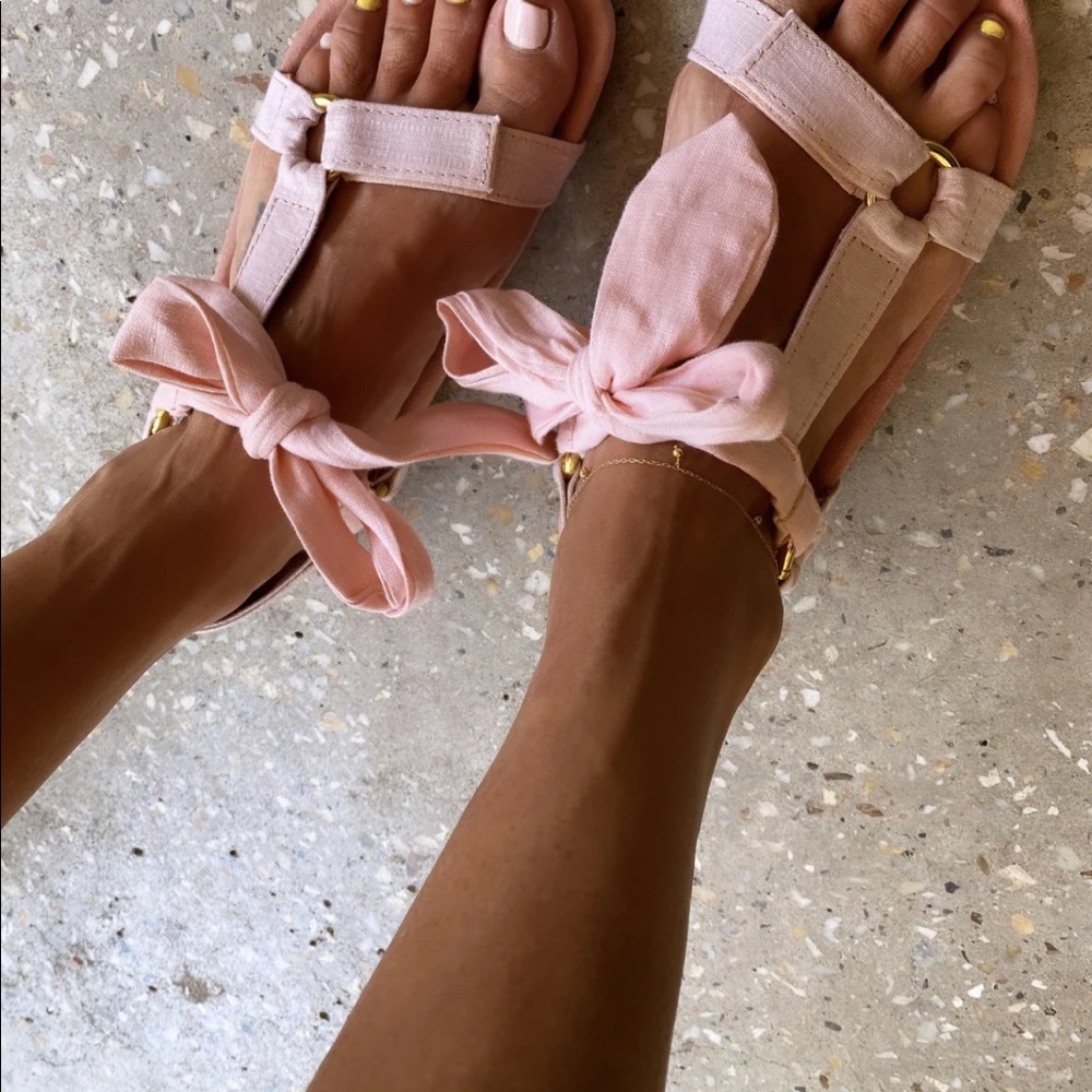 Preowned ÉSS THE LABEL LUCY TREK LINEN + SUEDE Size 42